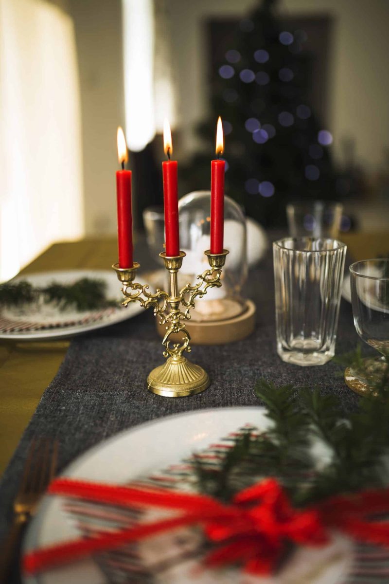 Exemple de décoration de table de noel par louyou